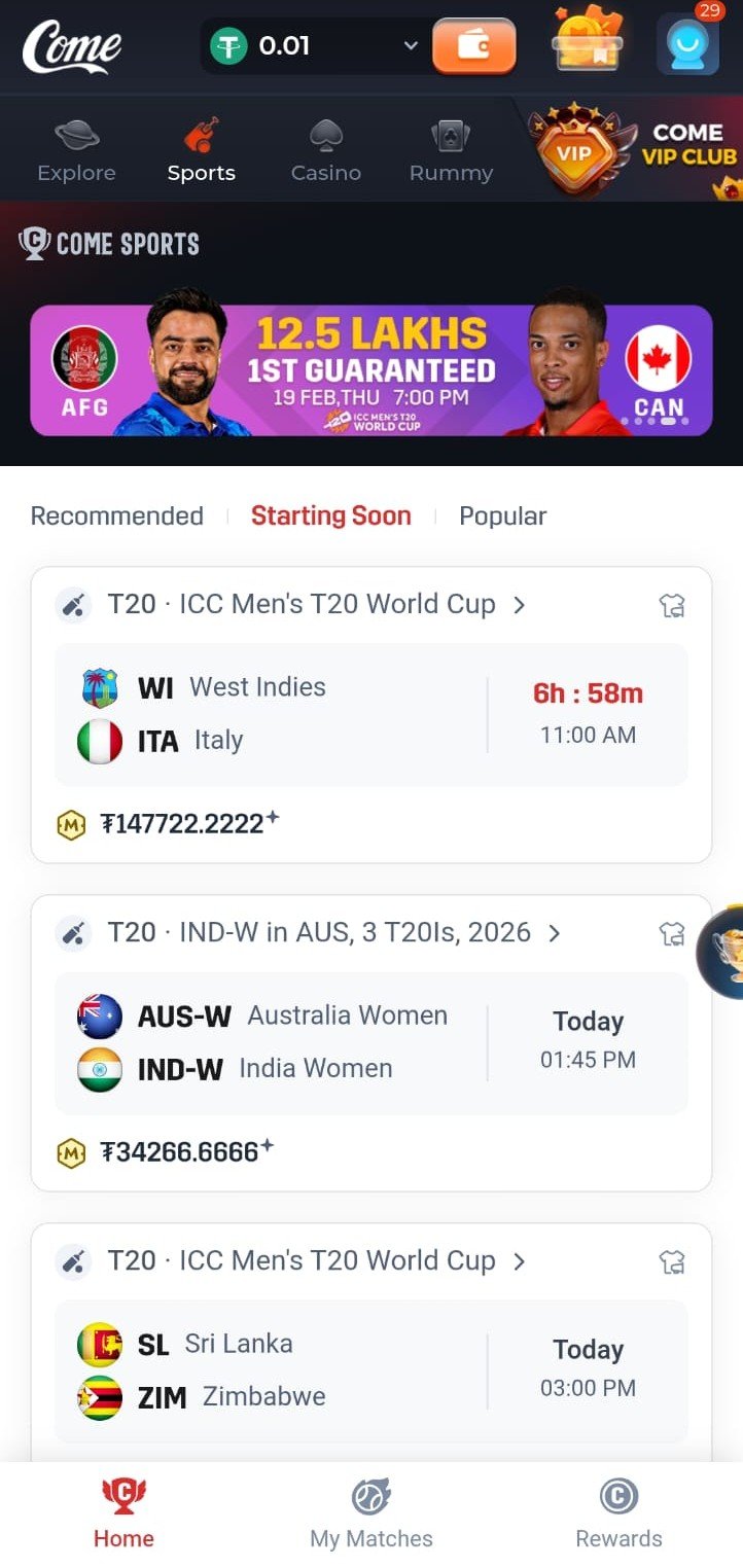New Dream11 cricket screen screenshot